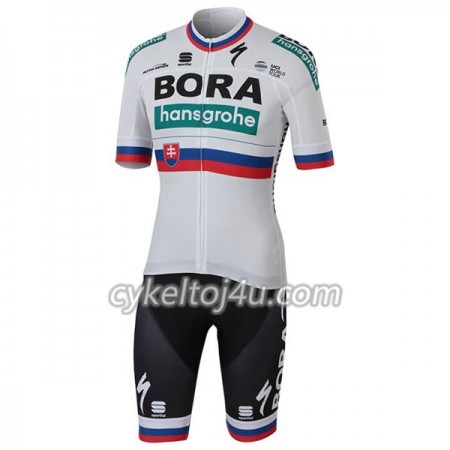Cykeltrøje + Cykelshorts 2018 Bora-Hansgrohe Slovakiet Mesterskaber Dame